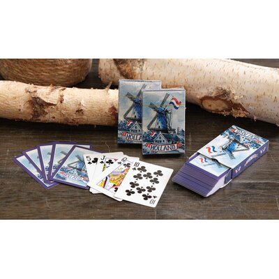 Typisch Hollands Spielkarten Holland Windmühle - Niederländische Flagge