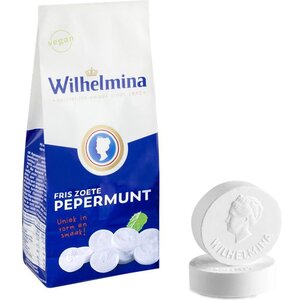 Wilhelmina pepermunt Wilhelmina peppermint - Vegan - in a block bag