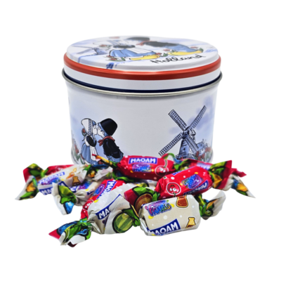 Typisch Hollands Holland blikje met MAOAM kindersnoep