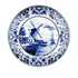 Typisch Hollands Delft blue - plate - Holland - mill 20 cm