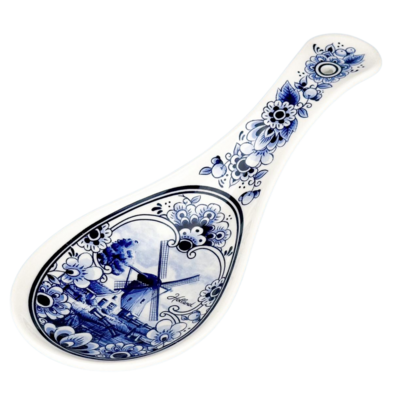 Matix Lepelhouder  - Delftsblauw Nederlands molenlandschap