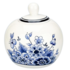 Typisch Hollands Sugar bowl - Delft blue with classic floral decoration