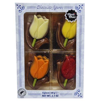 Typisch Hollands Chocolate Tulips Delft Blue box 60 Gram