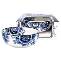 Typisch Hollands Bowl - Delft blue floral motif - small