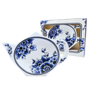 Typisch Hollands Theezakjeshouder  Delftsblauw klassiek bloemdecoratie