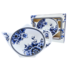 Matix Teebeutelhalter in Delfter Blau, klassische Blumendekoration