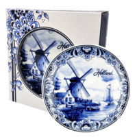 Matix Delfts blauw - bord - Holland - molen 10 cm