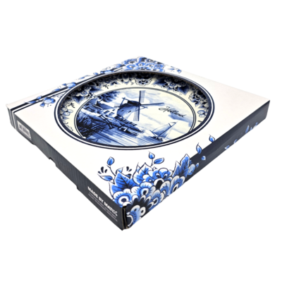 Matix Delfts blauw - bord - Holland - molen 20 cm