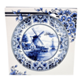 Typisch Hollands Delft blue - plate - Holland - mill 20 cm