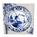 Matix Delft blue - plate - Holland - mill 15 cm