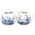 Matix Cream set - Sugar and milk - Delft blue flowers