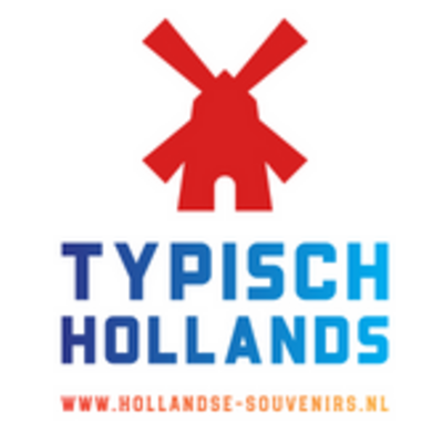 Typisch Hollands Clog with tulip decoration - Droste pastilles - milk-orange