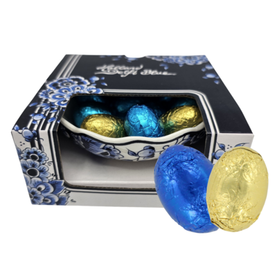 Typisch Hollands Schaaltje klein- paaseitjes 150 gram - klassieke bloemprint