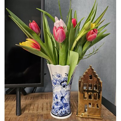 Matix Vaas keramiek klein Delftsblauw -12 cm