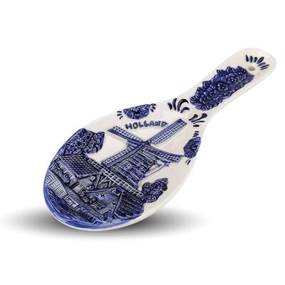 Matix Lepelhouder  - Lepel molenlandschap Holland - Delfts blauw