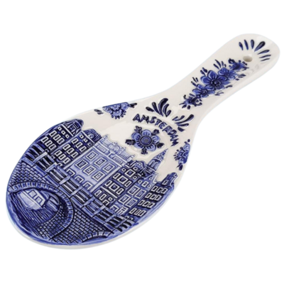 Matix Spoon holder - Spoon canal houses Amsterdam - Delft blue