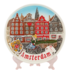 Typisch Hollands Amsterdam Houses with Bike Plate 20 cm - Multicolor