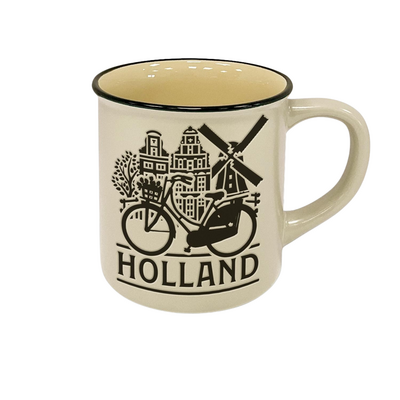 Typisch Hollands Becher „Campingbecher“ Holland – weiß