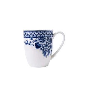 Typisch Hollands Peacock Blue Mug - Floral Pattern
