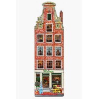 Typisch Hollands Magnet MDF Haus Blumenladen Amsterdam