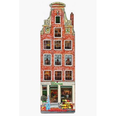 Typisch Hollands Magnethaus Blumenladen Amsterdam