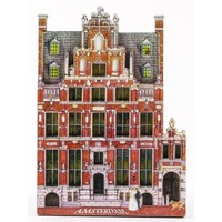 Typisch Hollands Magnethaus mit den Köpfen Amsterdam