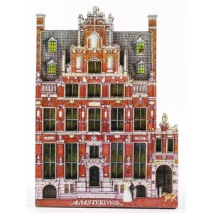 Typisch Hollands Magnet house house with the heads Amsterdam