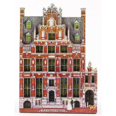 Matix  Magneet huisje huis met de hoofden Amsterdam