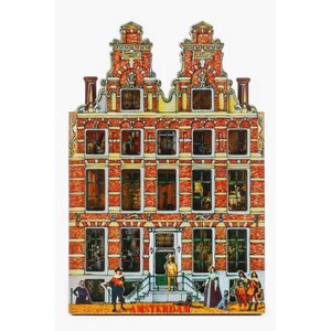 Typisch Hollands Magneet huisje de Dolfijn Amsterdam