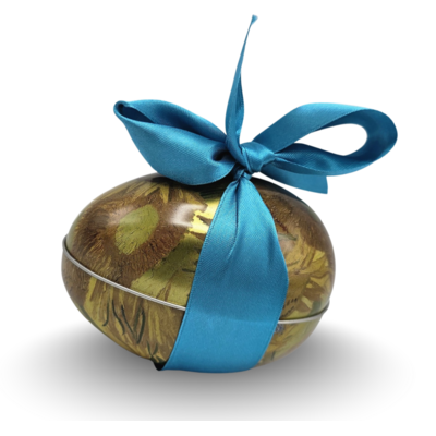 Typisch Hollands Easter egg (tin) filled with chocolate eggs - (Sunflowers)