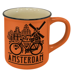 Matix Beker 'campmug' Amsterdam - oranje