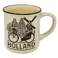 Typisch Hollands Cup 'camp mug' Holland - white