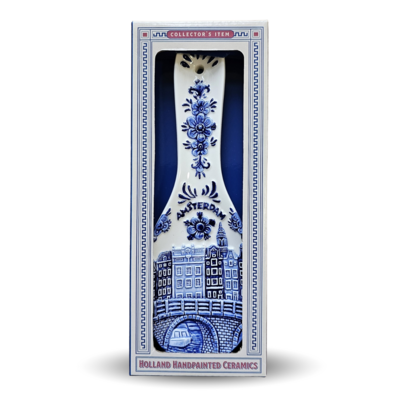Matix Spoon holder - Spoon canal houses Amsterdam - Delft blue
