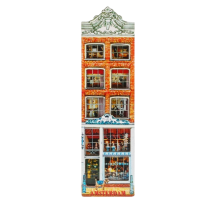 Matix Magneet huisje Delfts blauw winkel Amsterdam