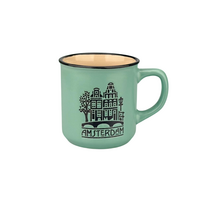 Typisch Hollands Small mug in gift box - Amsterdam - Green