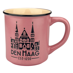 Typisch Hollands The Hague - Retro Campus Mug - Pink