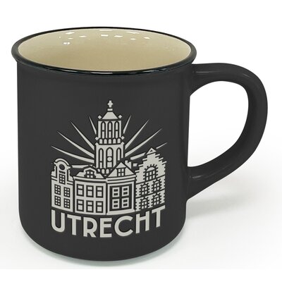 Typisch Hollands Utrecht - Retro Campus Mug - Black