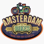 Matix Magneet vintage Amsterdam bikes blue