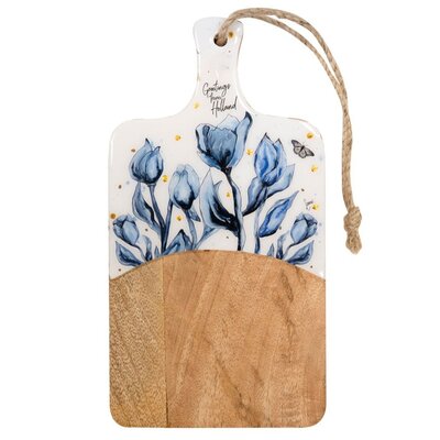 Ter Steege souvenirs Kaasplank met blauwe tulpen - Holland