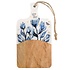 Typisch Hollands Cheese board with blue tulips - Holland