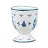 Typisch Hollands Egg cup white with blue tulips
