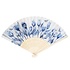 Ter Steege souvenirs Hand fan - White with blue tulips and a butterfly