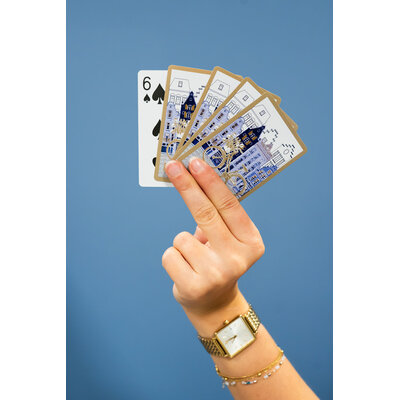 Typisch Hollands Playing Cards Canal Houses Delft Blue Gold