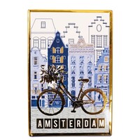 Typisch Hollands Playing Cards Canal Houses Delft Blue Gold