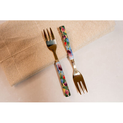Typisch Hollands Pastry forks 2 pieces in gift box - tulips