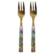 Typisch Hollands Pastry forks 2 pieces in gift box - tulips