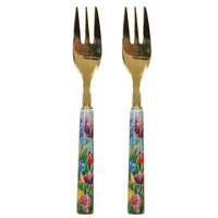 Typisch Hollands Gebaksvorkjes 2 stuks in geschenkdoosje - tulpen