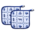 TTD Gifts Potholders - Typically Dutch - Tile motif