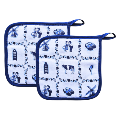 Typisch Hollands Potholders - Typically Dutch - Tile motif