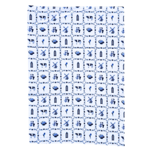 TTD Gifts Tea towel - Typical Dutch - Tile motif